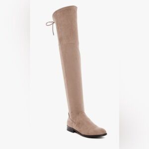Dolce Vita Neely taupe suede over the knee boots in box